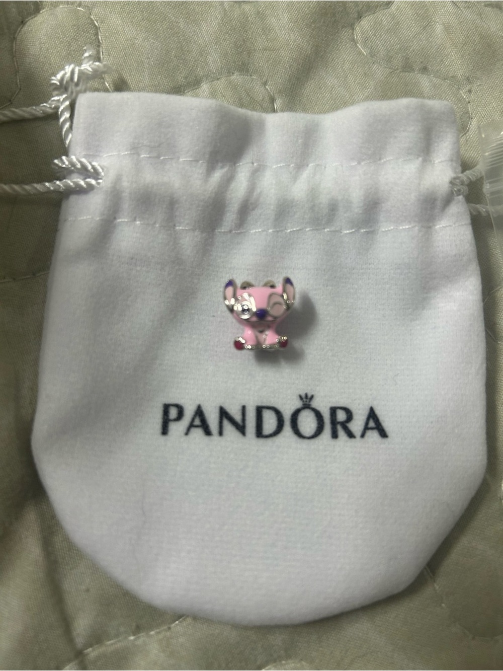 Pandora Pink Stitch  Charm